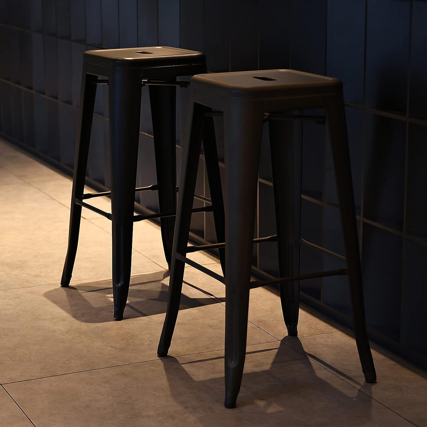 30" Metal Bar Stools (Pack of 2)