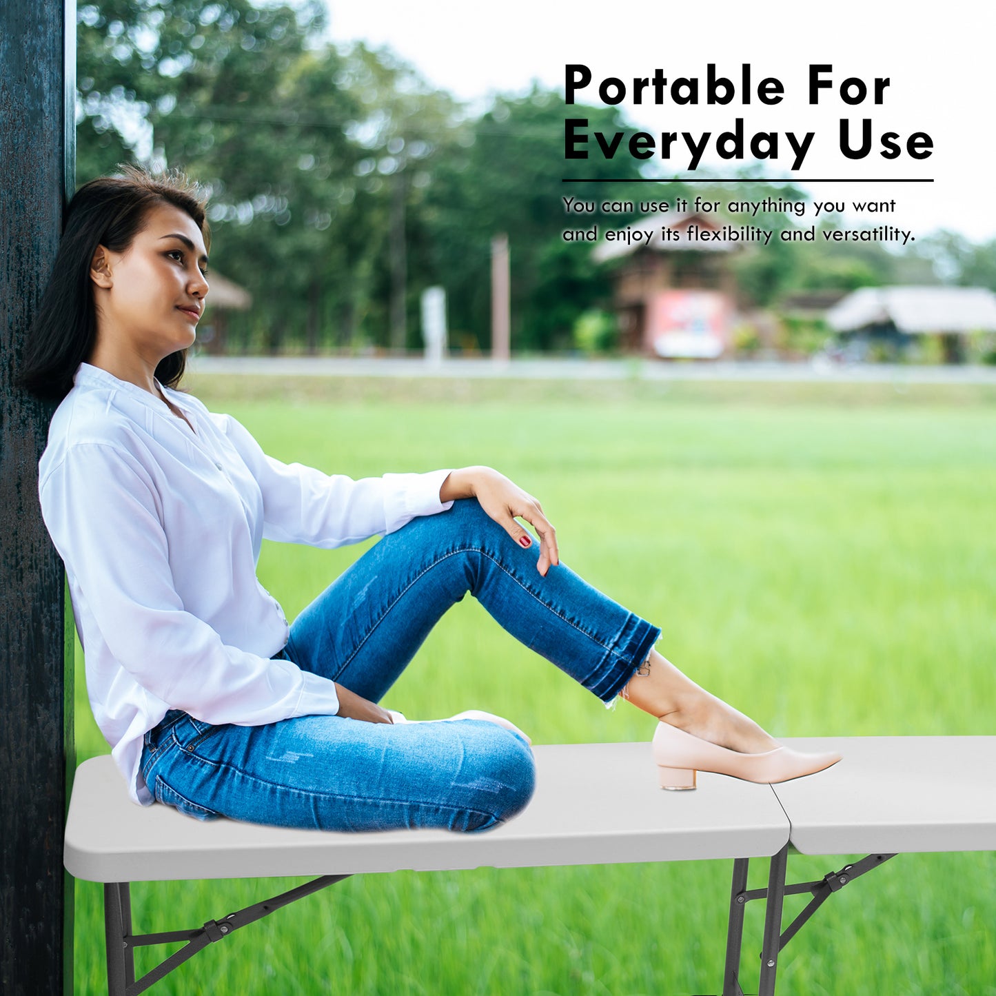 6FT Portable Folding Bench