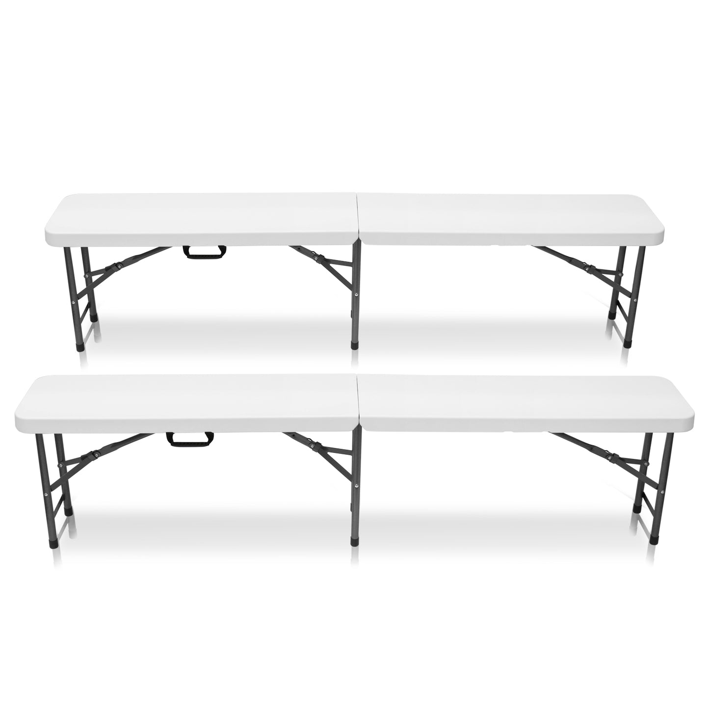 6FT Portable Folding Benches (Pack of 2)