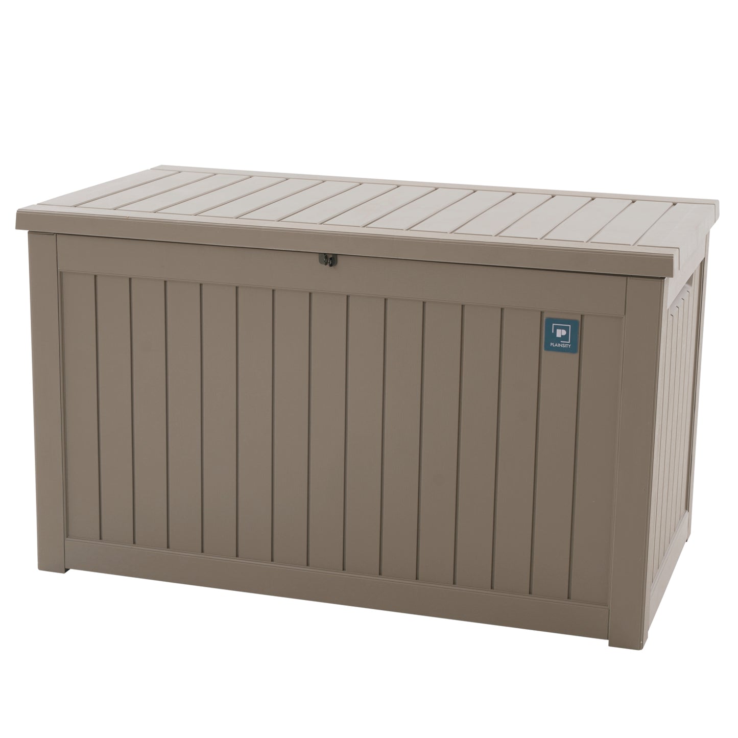 230 Gallon Outdoor Storage Deck Box Light Brown