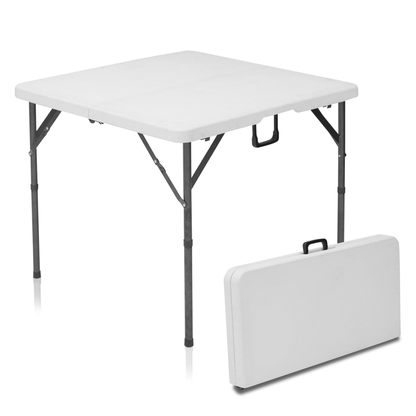 3 Foot / 34" Square Folding Card Table White