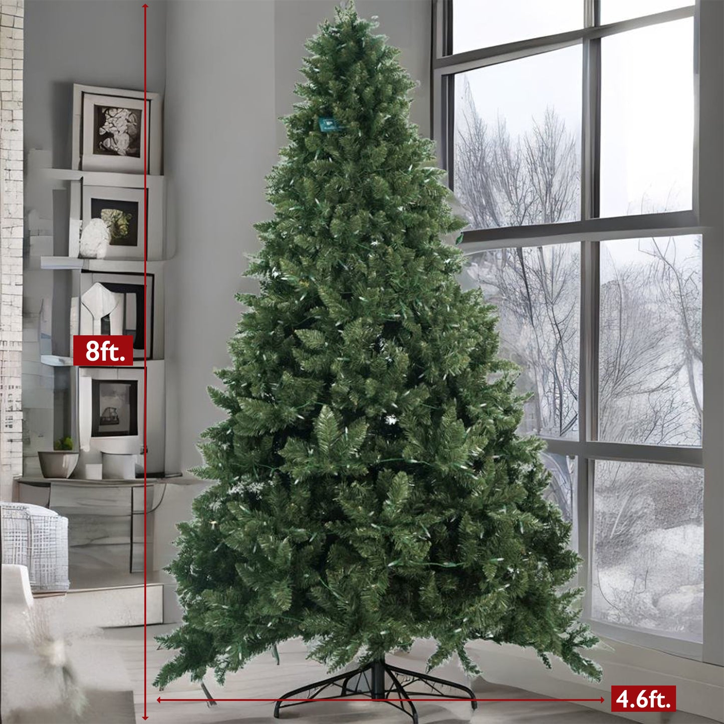 8 Foot Christmas Tree Multicolor