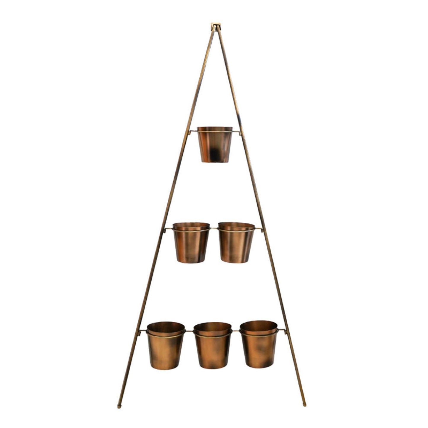 Outdoor Metal Plant Wall Stand with Planters