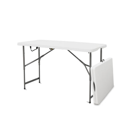 4 Foot Rectangular Folding Table White