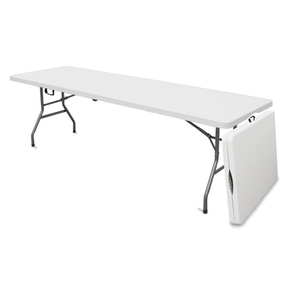 8 Foot Rectangular Folding Table White