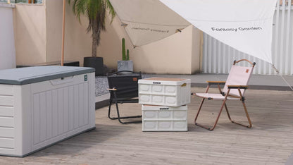 150 Gallon Outdoor Storage Deck Box White