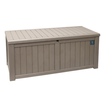 120 Gallon Outdoor Storage Deck Box Light Brown